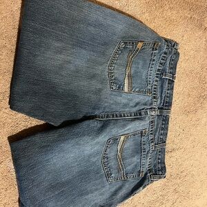 EUC Ariat M2 Relaxed Boot Cut Jeans Men’s Size 38x30 Embroidered Denim